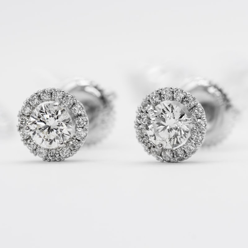 Caravanas Diamante 0.40ct Oro Blanco
